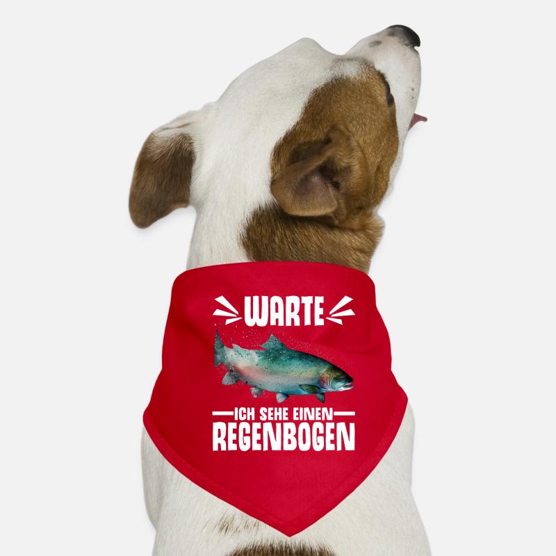 Forellen Angeln Hunde-Bandana