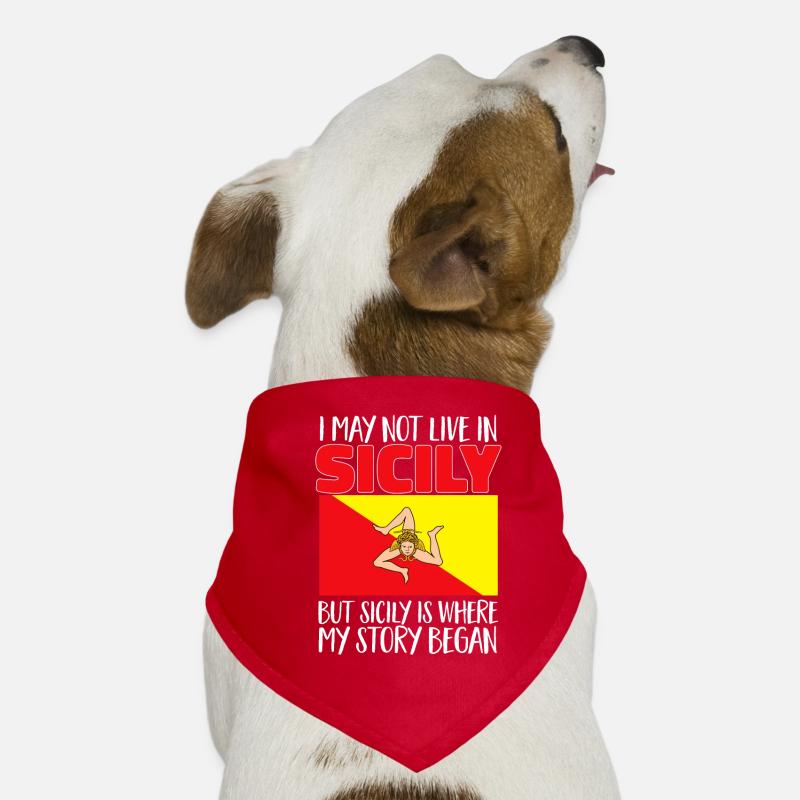 Sicily Flag Italy Sicily Dog Bandana