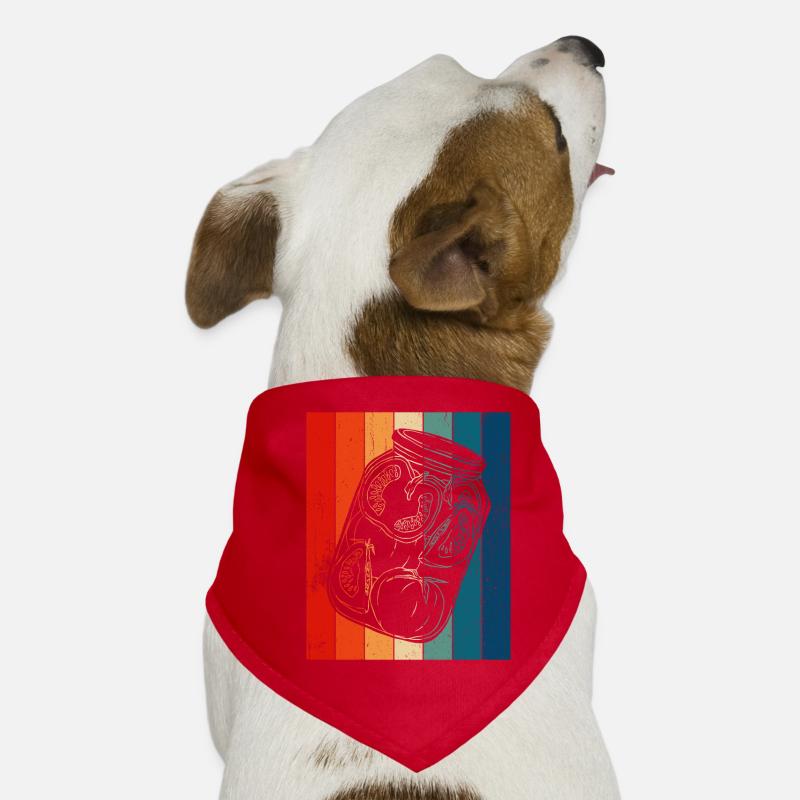 Cornichon Lignes Rétro Bandana pour chien