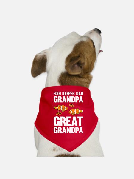 Aquaristics, Fish farming, Aquarists - Dog Bandana - red - Front
