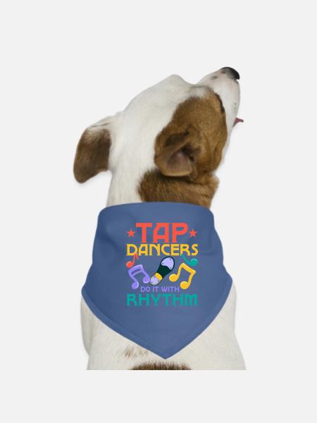 Tap Dancers Do It With Rhythm Tap Dancing Tap Danc - Hunde-Bandana - Rot - Vorne
