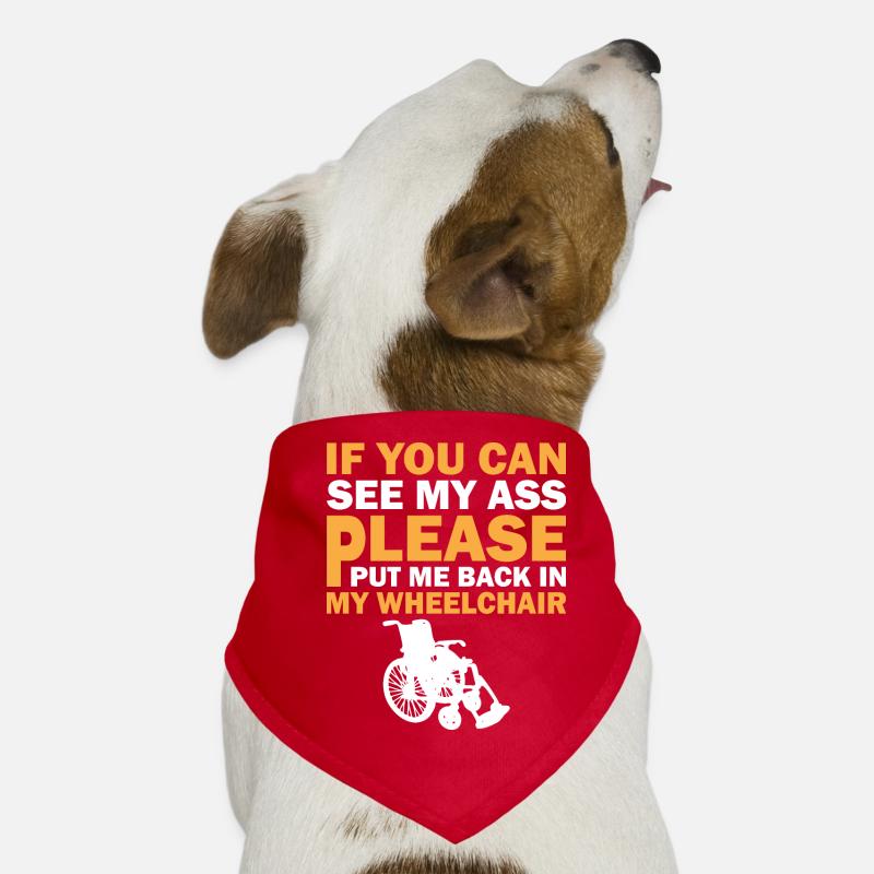 Amputation Überlebende Behinderten Rollstuhlkostüm Hunde-Bandana