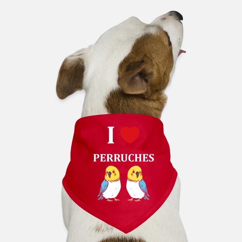 Oiseaux perruches humour petite perruche Bandana pour chien