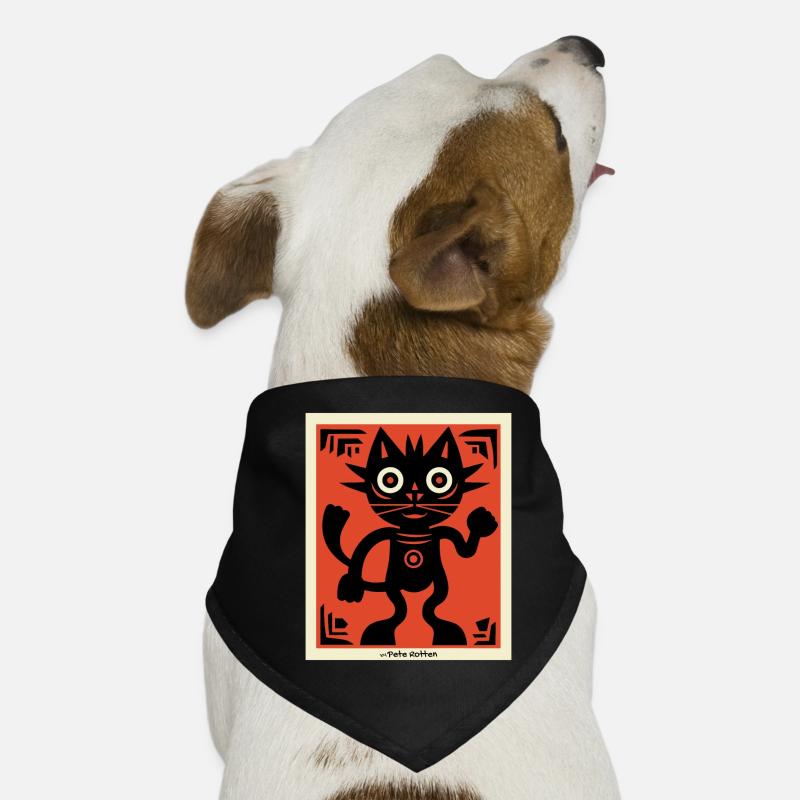 Modern Art Cat Dog Bandana