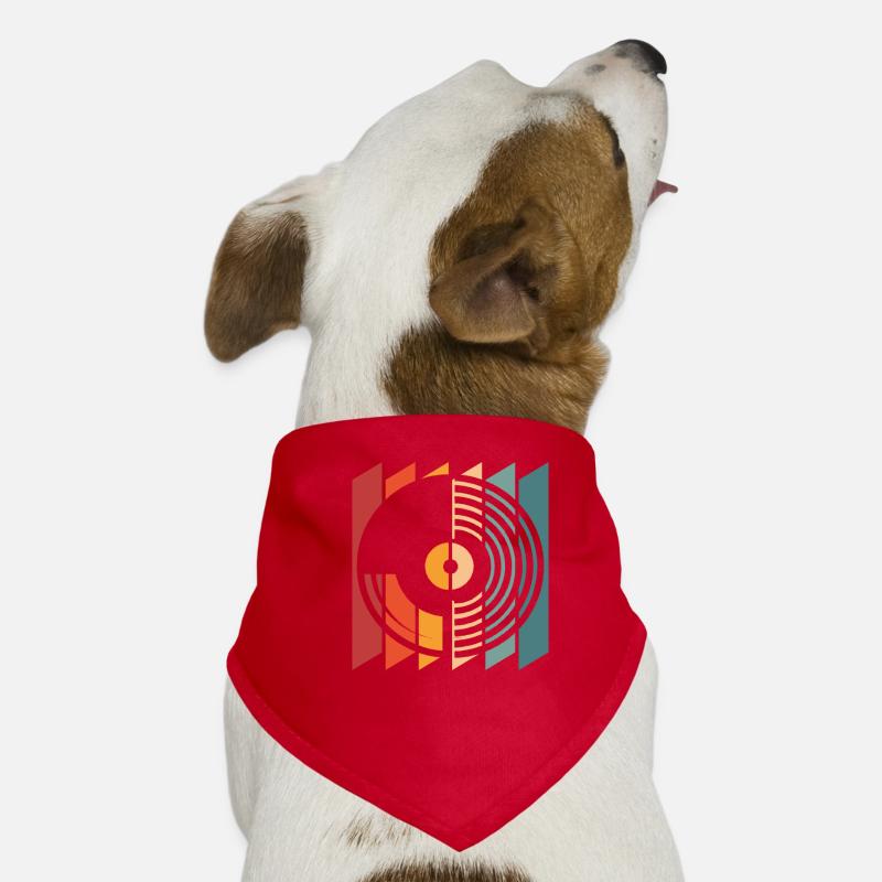 Collectionneur de disques vinyles Bandana pour chien