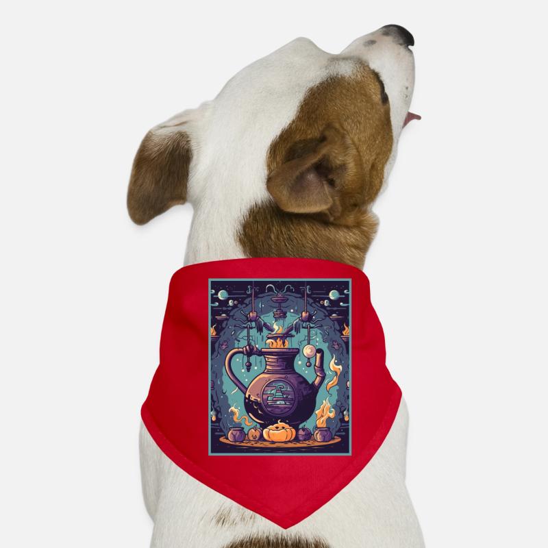 Witch's Kettlebell Brew Magic Potions Workout Gym Dog Bandana