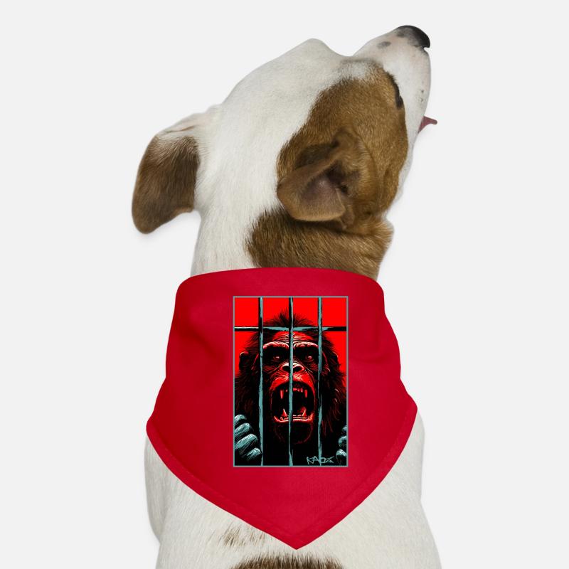 Befreie den Schimpansen Affen Hunde-Bandana