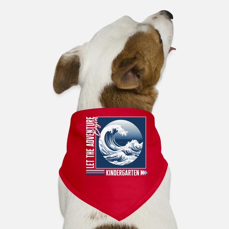 Waves Ocean Serenity Minimalistic copy Dog Bandana