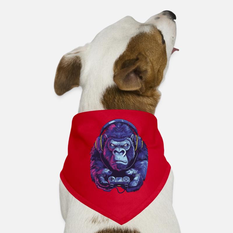 Gorilla Video Game Dog Bandana