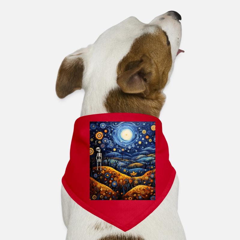 Dia de los Muertos Sternenhemd Hunde-Bandana