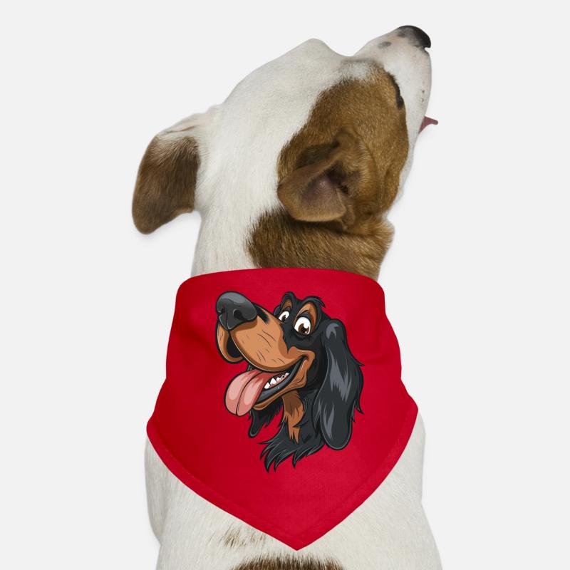 Gordon Setter | schottischer Setter | Cartoon Hunde-Bandana