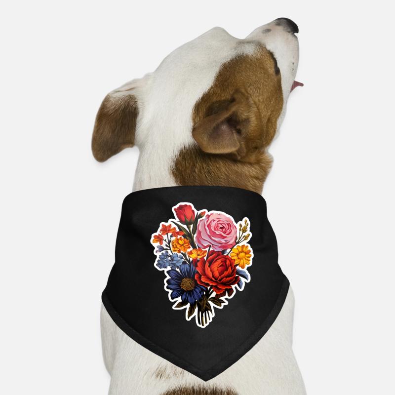 Blumenstrauß Hunde-Bandana