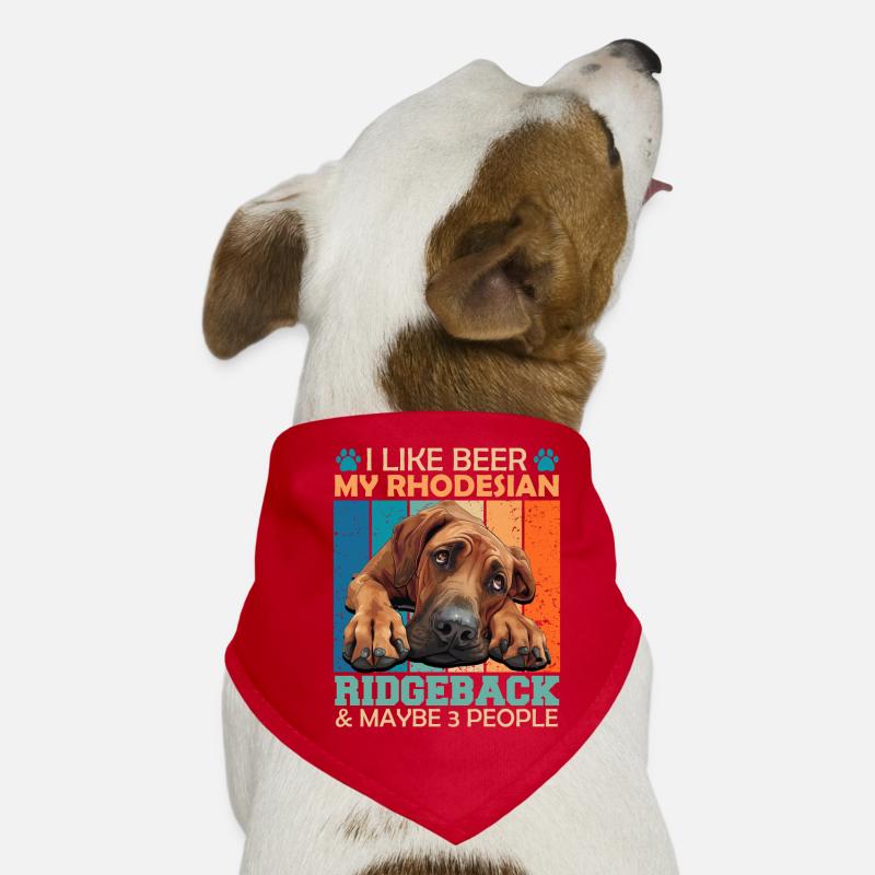 Ridgeback owner LIKE BEER RHODESIAN RIDGEBACK Dog Bandana
