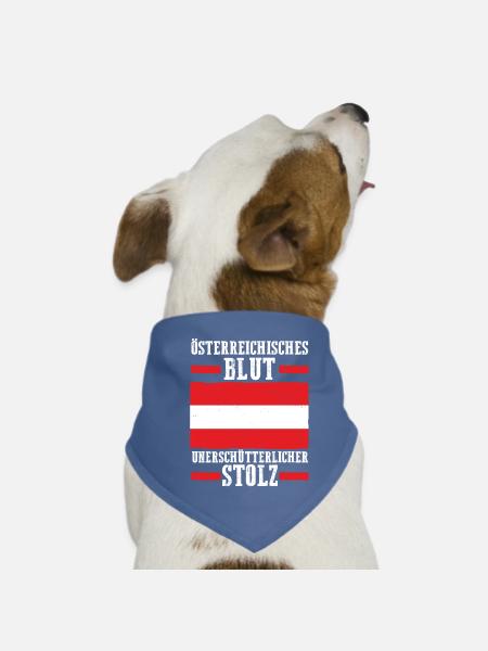 Austrians Austria - Dog Bandana - red - Front