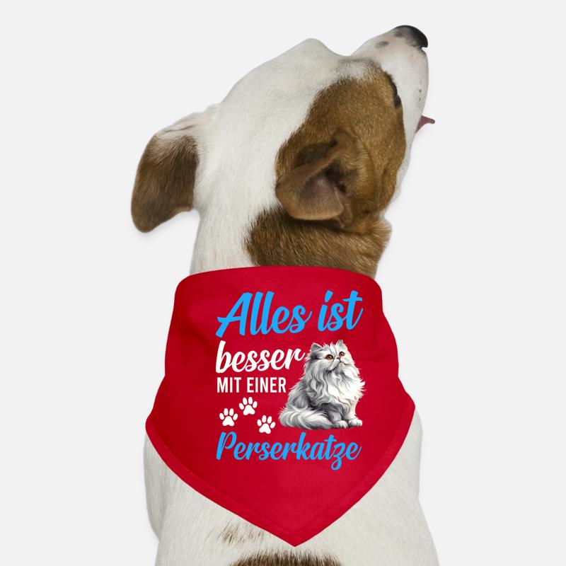 Persian Cat EVERYTHING IS BETTER WITH A PERSIAN CAT Dog Bandana