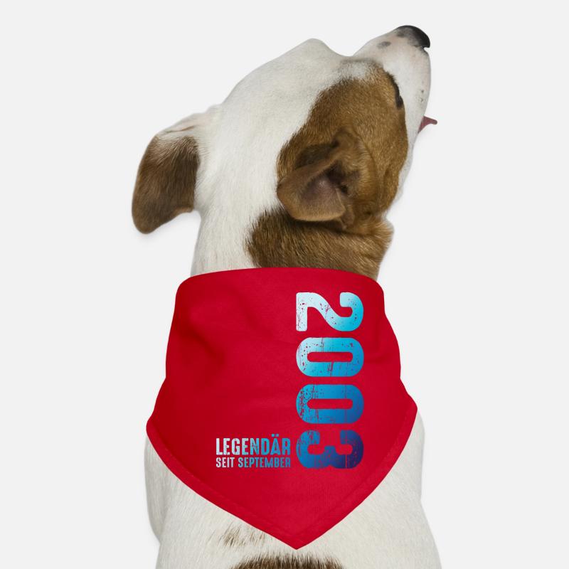 September 2003 Year 2003 Retro 2003 Vintage 2003 Dog Bandana