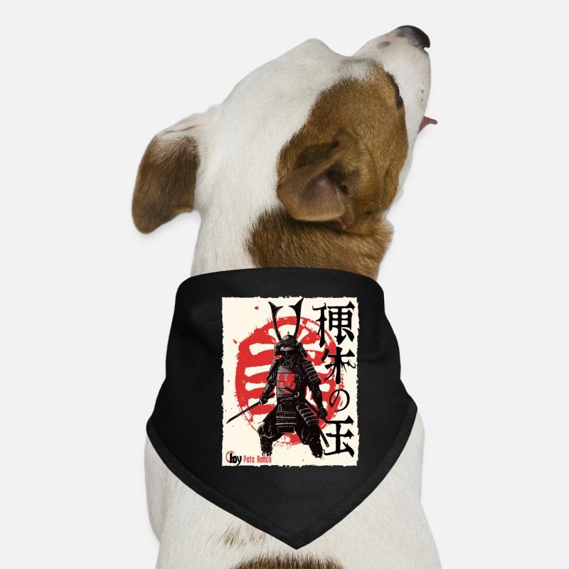 Japanese Edo Samurai Dog Bandana