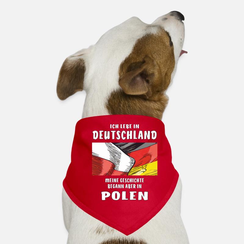 POLOGNE ALLEMAGNE OÙ JE VIS Bandana pour chien