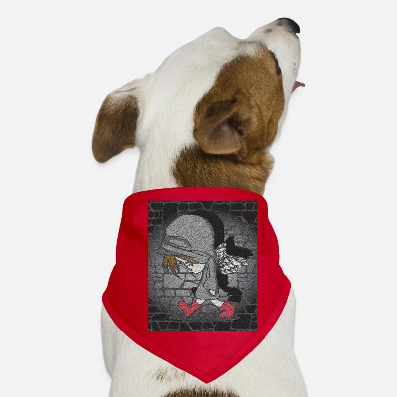 dark boy Hunde-Bandana