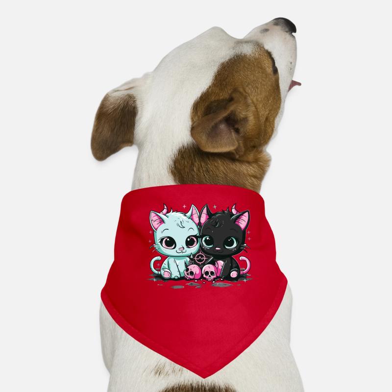 Kawaii Cat Pastel Goth Devilish Dog Bandana