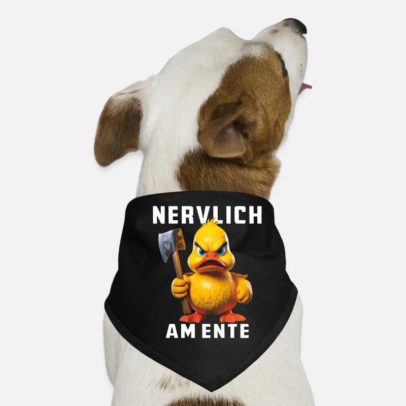 DUCK HATCHET NERVOUSLY ON THE DUCK Dog Bandana