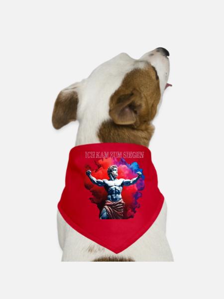 I CAME TO VICTORY - Dog Bandana - red - Front