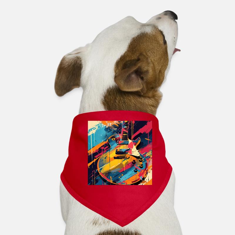 Gitarre Hunde-Bandana