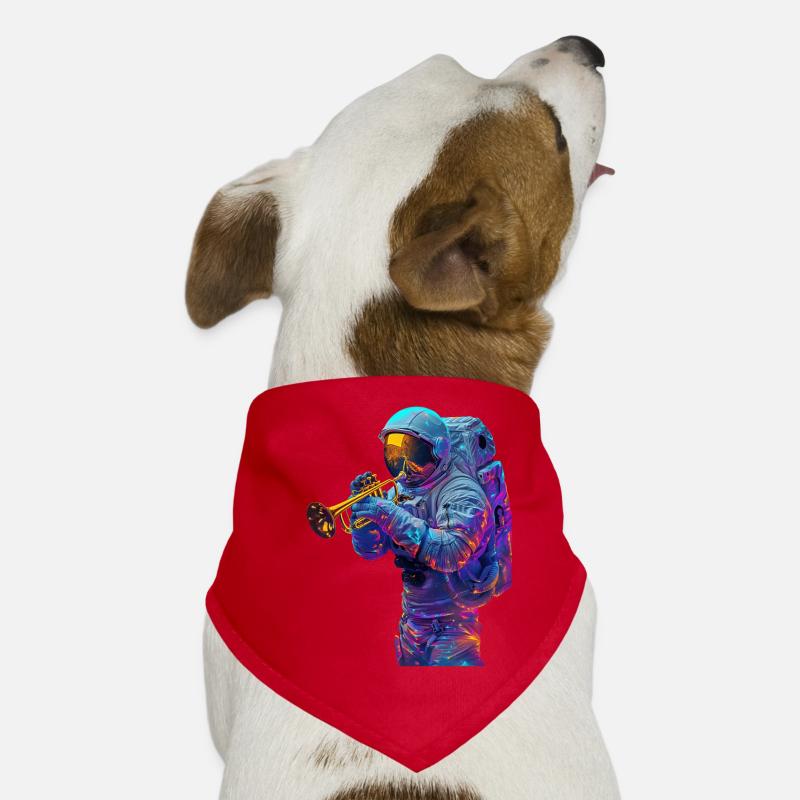 Trompette astronaute Bandana pour chien