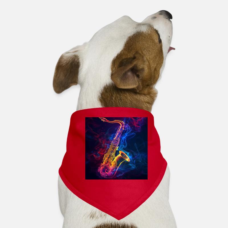 Saxophon Hunde-Bandana