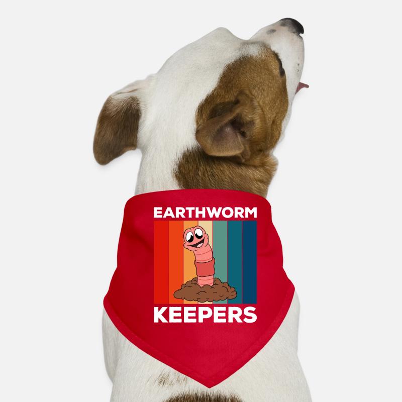 Mignon ver drôle vers de terre vers de terre Bandana pour chien