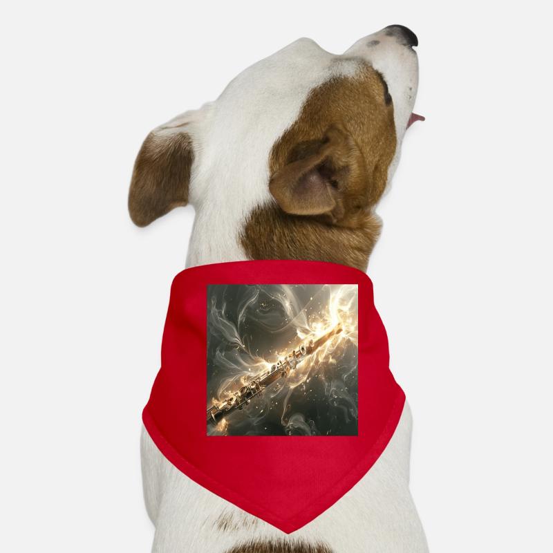 Querflöte Hunde-Bandana