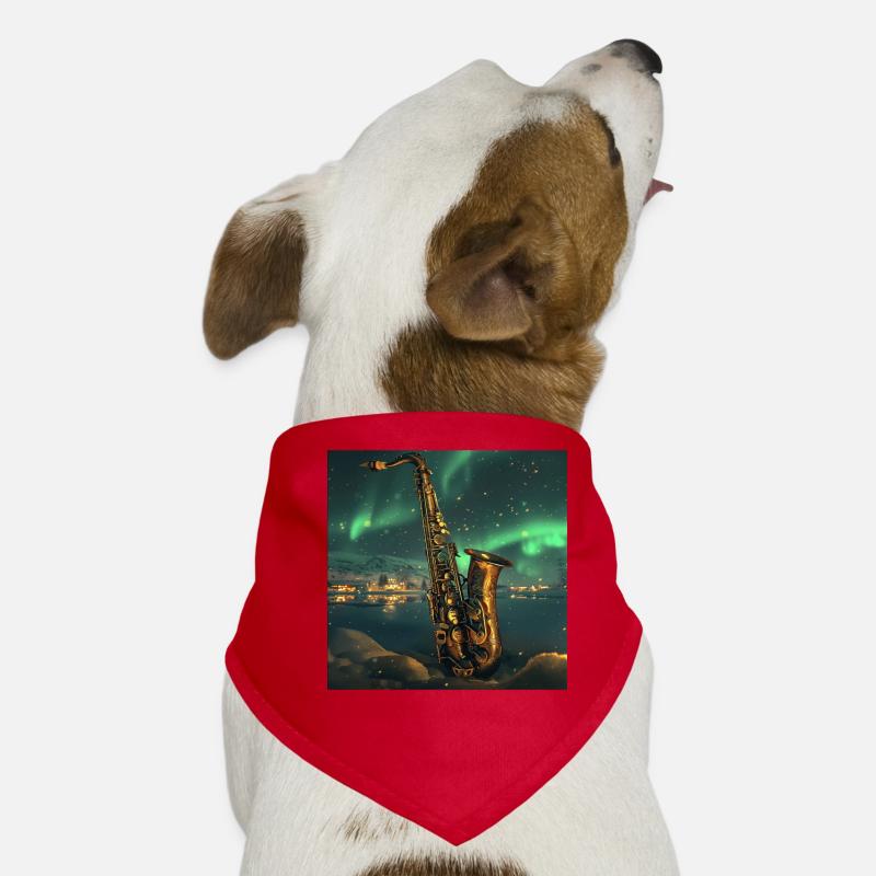 Saxophon Hunde-Bandana