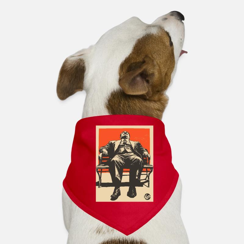 Propaganda Boreout Man on Bench Dog Bandana