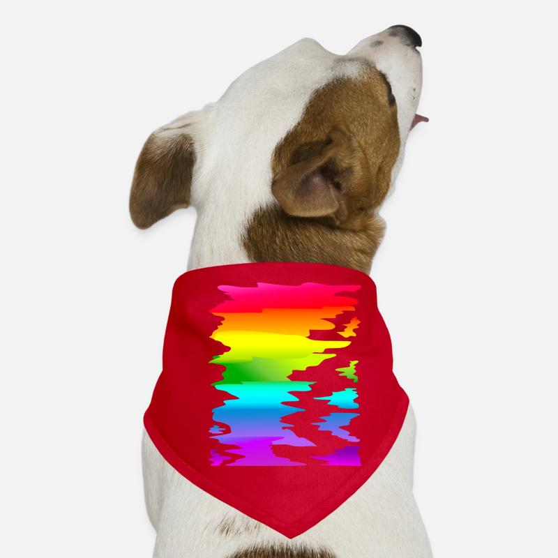 colorful rainbow gradient Dog Bandana