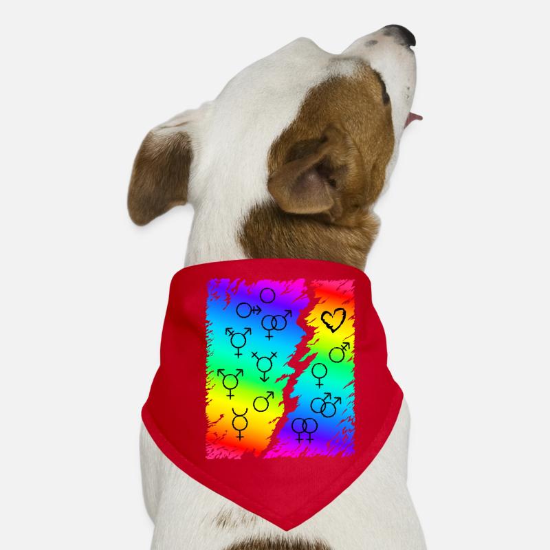 LGBT LGBTQ Drapeau arc-en-ciel Bandana pour chien