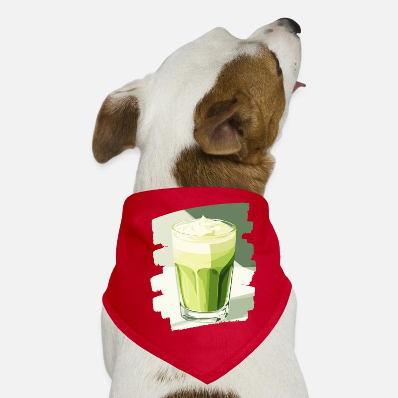 Matcha Latte Lover Thé vert Bandana pour chien