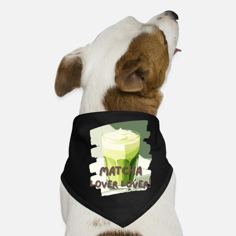 Matcha Lover Lover Matcha Latte Lover Thé vert Bandana pour chien