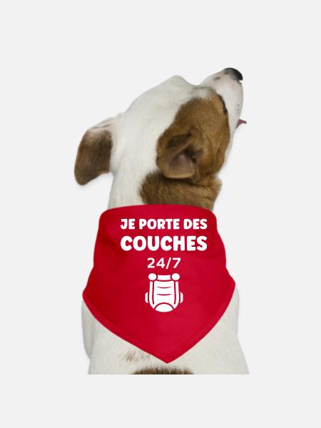 Couches - Bandana pour chien - rouge - Devant
