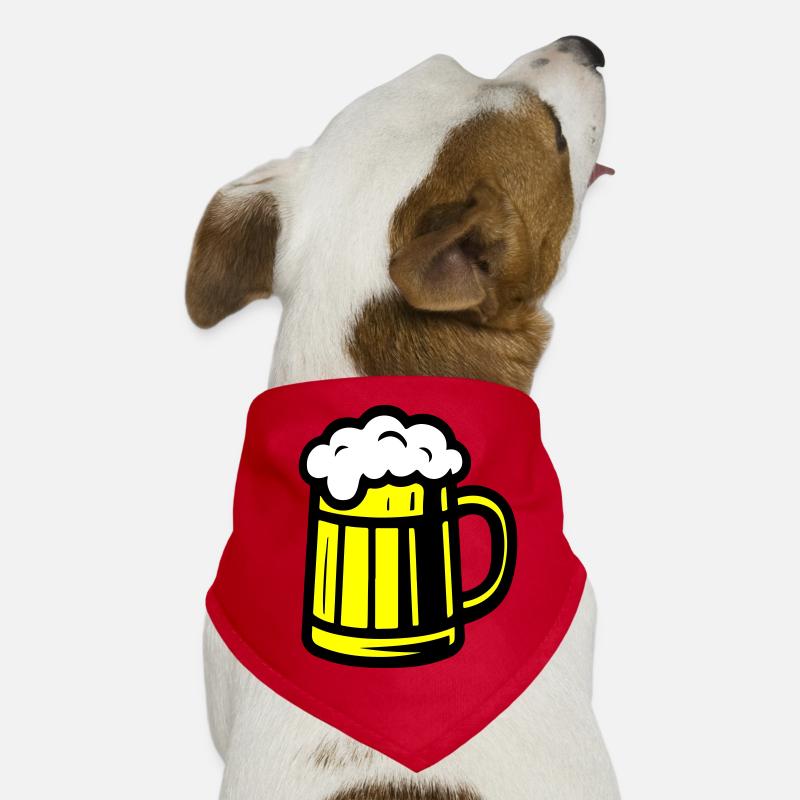 Bier Glas Bierkrug Hunde-Bandana