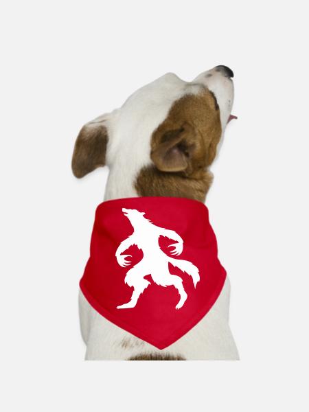 Werewolf 1 - Dog Bandana - red - Front