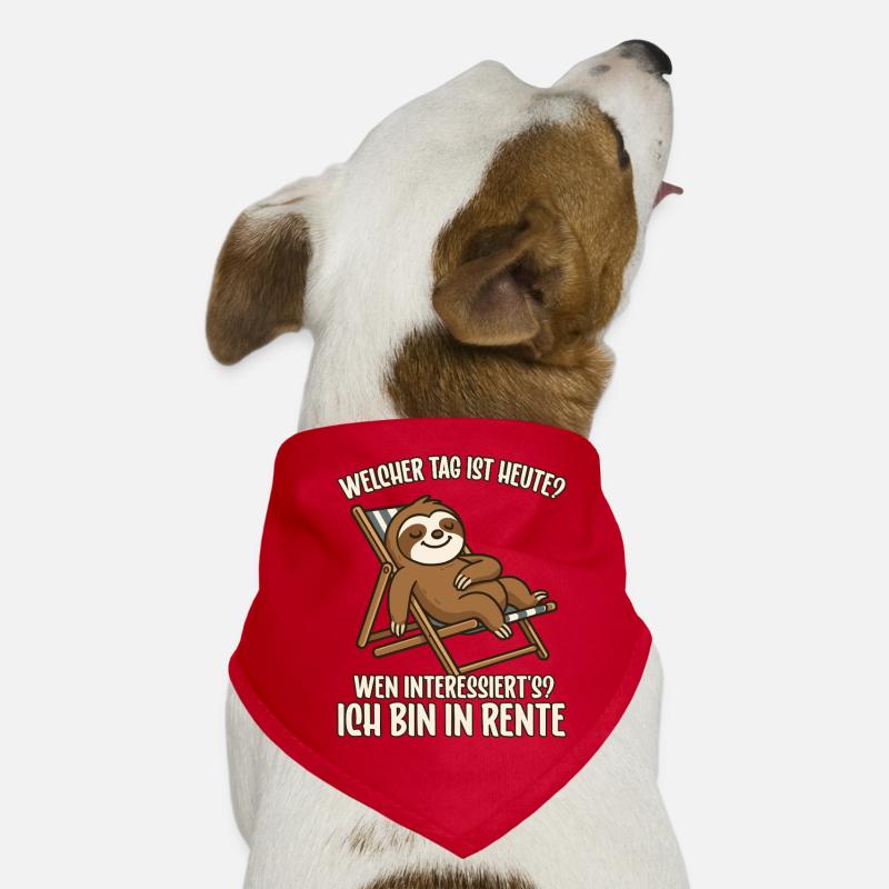 pension pensioner retirement sloth Dog Bandana