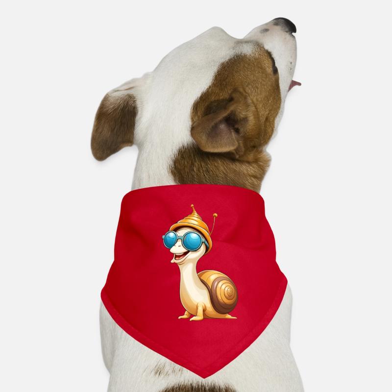 Sun Snappy Snail with Sunglasses Dog Bandana