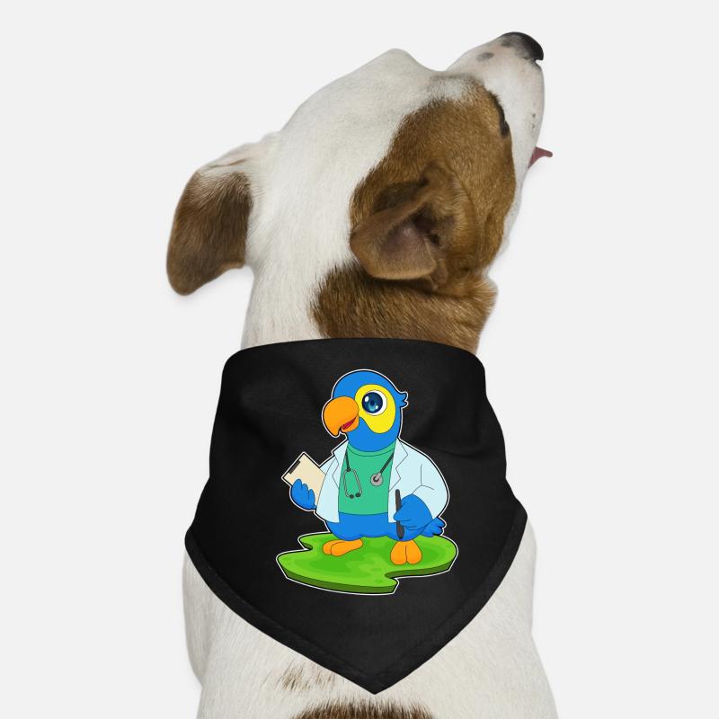 Parrot Doctor Stethoscope Dog Bandana