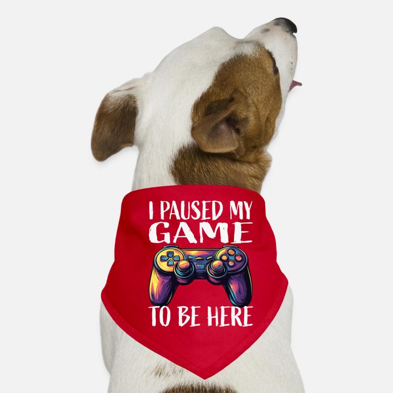 Jeu en pause : Manette néon Bandana pour chien