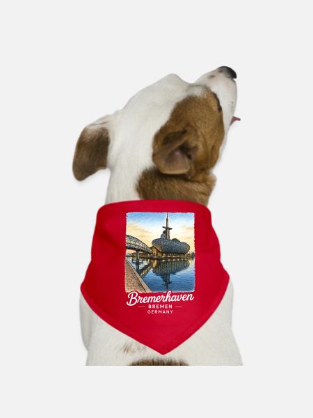 Bremerhaven - Bandana pour chien - rouge - Devant