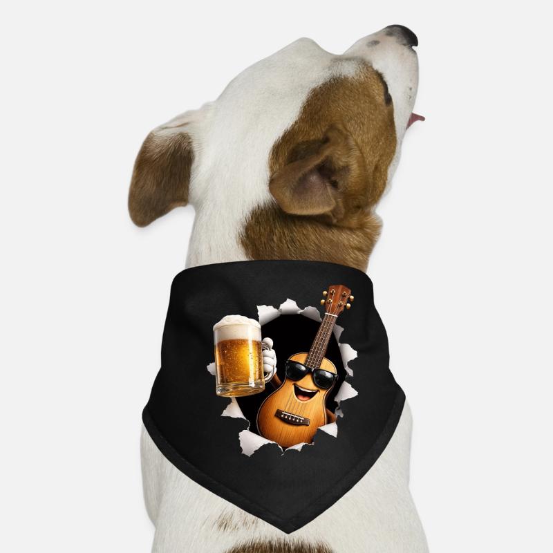 Bière au ukulélé Bandana pour chien