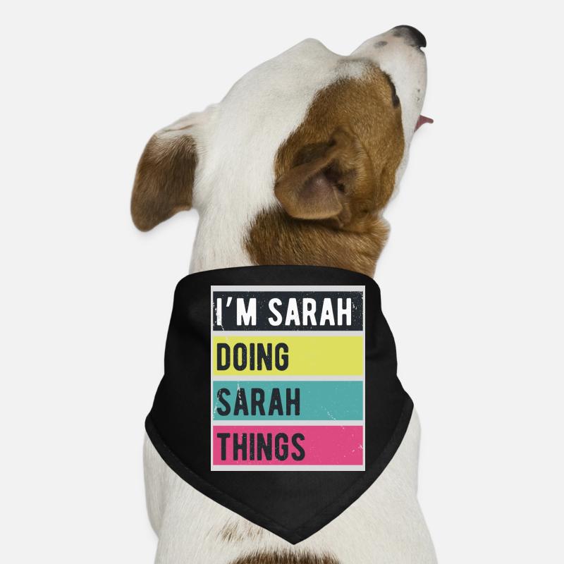 I’m Sarah Doing Sarah Things Retro Hunde-Bandana