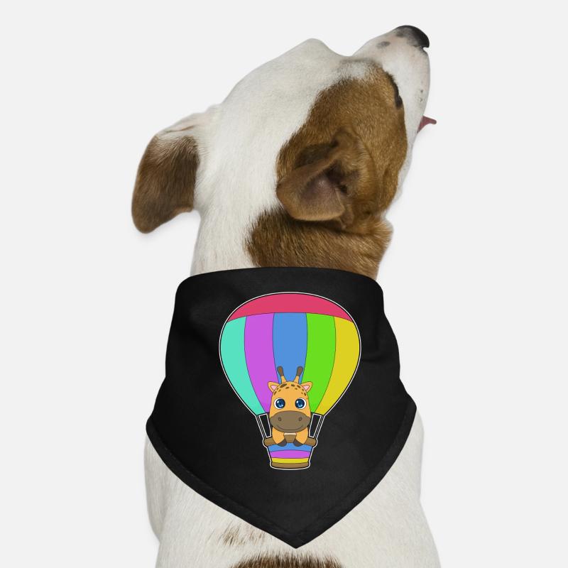 Giraffe Heißluftballon Hunde-Bandana