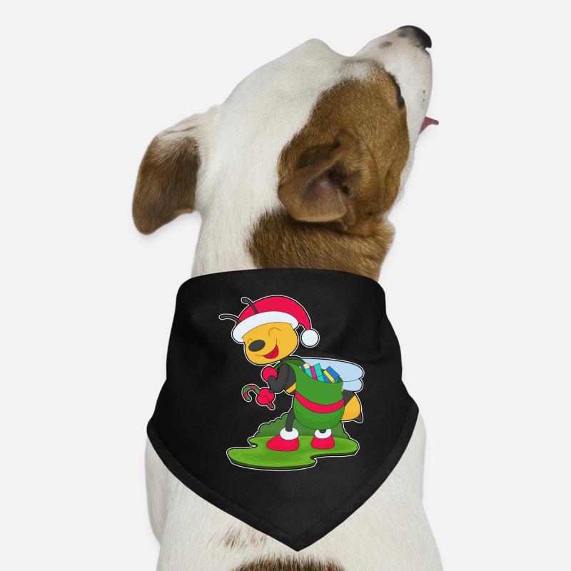 Bee Christmas Packages Dog Bandana
