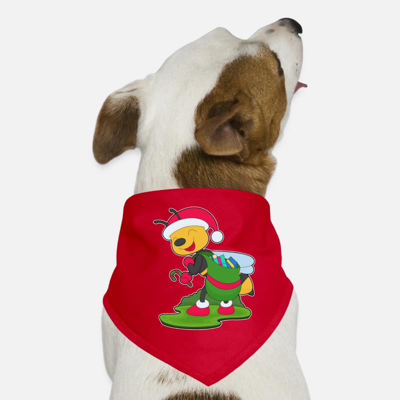 Bee Christmas Packages Dog Bandana